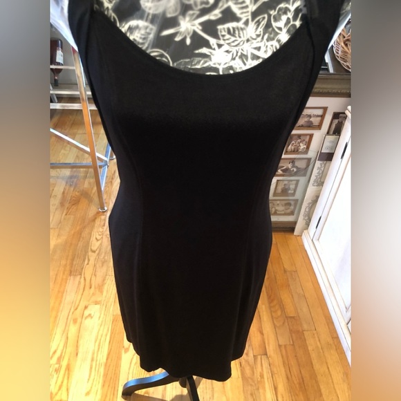 Expo Nite size 12 black vintage 90’s dress w/silver embellished stretch - Picture 13 of 16